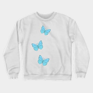 Blue Butterflies Crewneck Sweatshirt